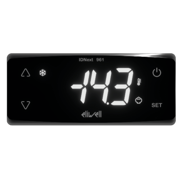 IDNext 961 Termostato Eliwell Iberica para controlo de temperatura em sistemas de refrigeração